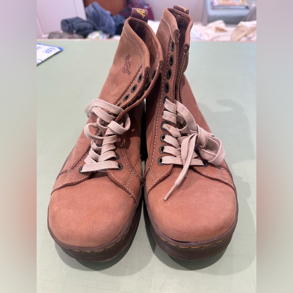 Dr. Martens Tan Leather Boots